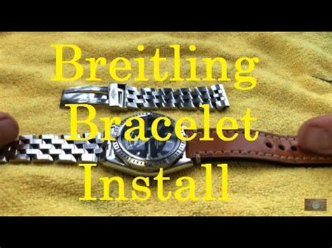 youtube breitling metallarmband kürzen|breitling watch strap adjustment.